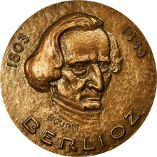 France, Médaille, Musique, Berlioz, 1976, Bouret, SPL, Bronze