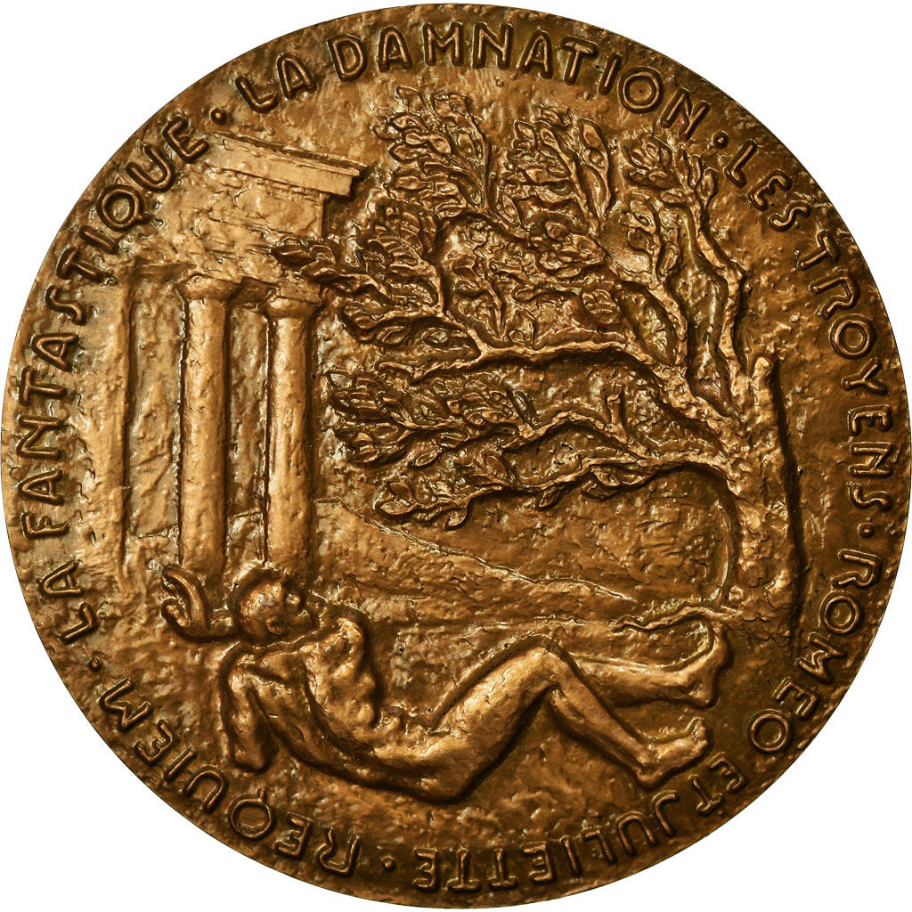 France, Medal, Musique, Berlioz, 1976, Bouret, MS(63), Bronze