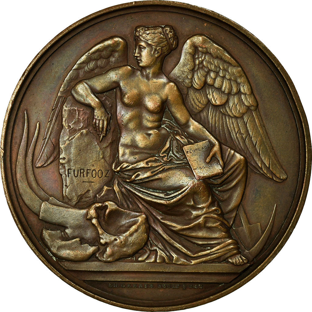 Belgium, Medal, Congrès International d'Archéologie, Bruxelles, 1872, Geerts