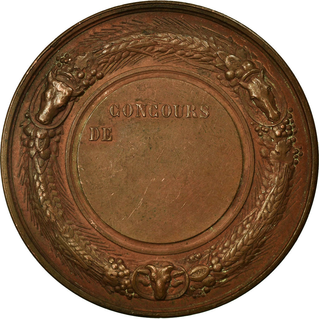 France, Medal, Comice Agricole de Marle (Aisne), AU(55-58), Copper