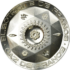 France, Medal, Electricité-Gaz de France, MS(63), Silvered bronze