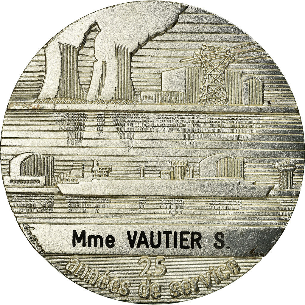 France, Medal, Electricité-Gaz de France, MS(63), Silvered bronze