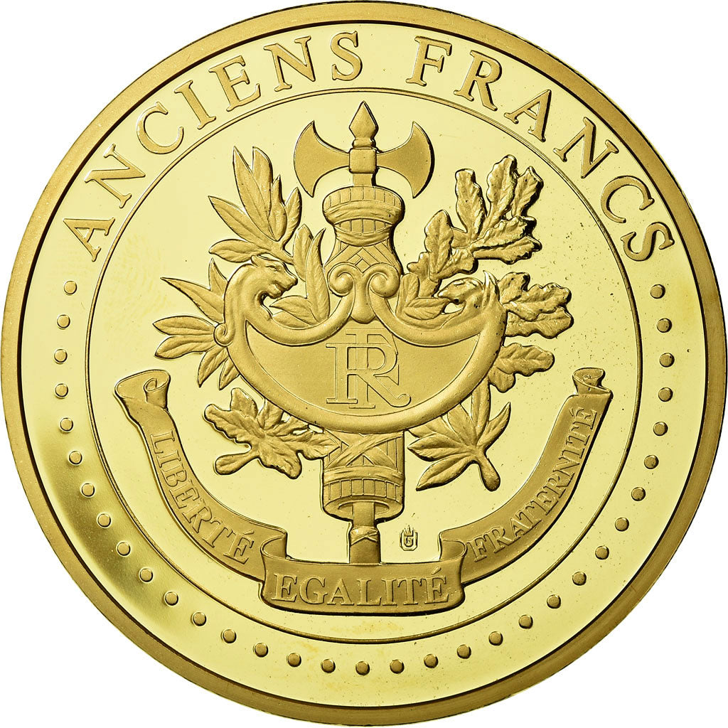 France, Medal, Les Anciens Francs, billet de 5000 Francs Victoire, MS(65-70)