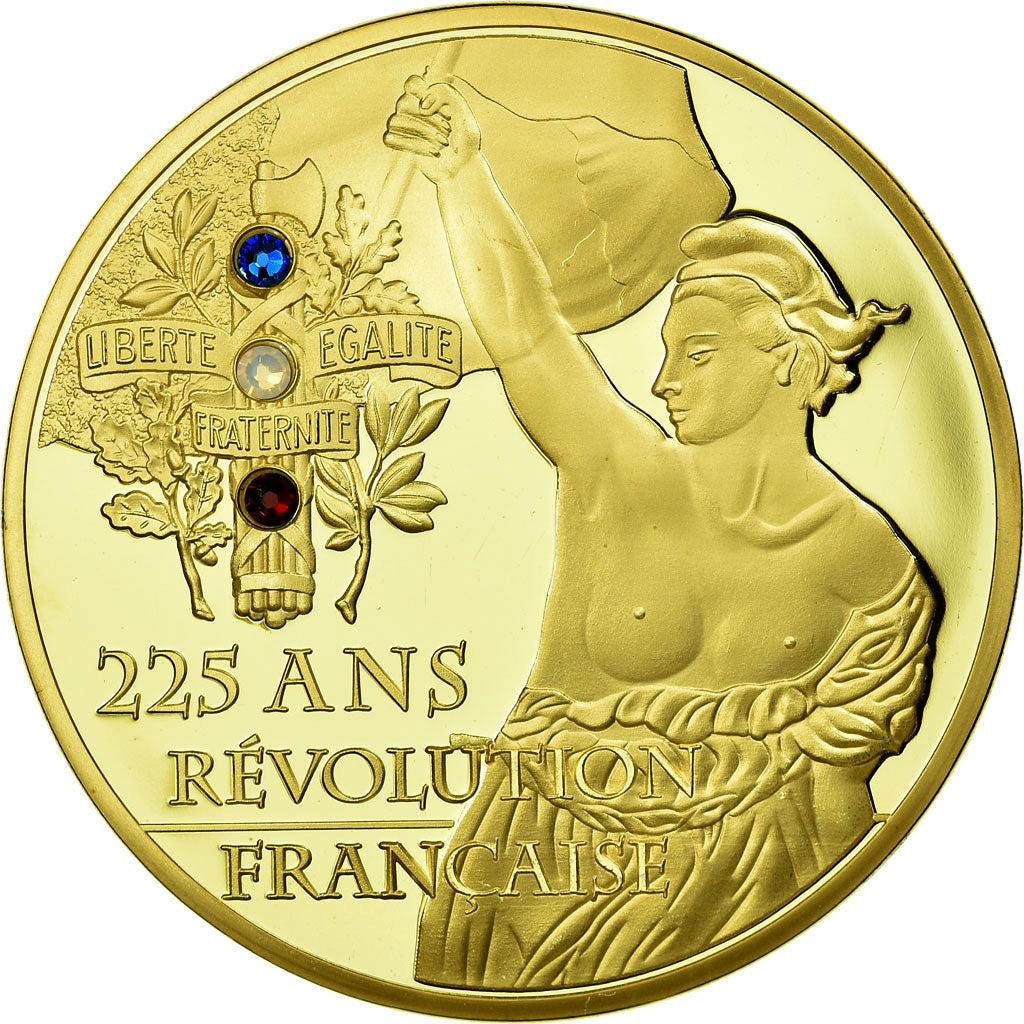 France, Médaille, Révolution Française, Prise de la Bastille, FDC, Copper