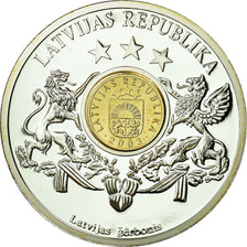 Latvia, Medal, Monnaies européennes, MS(65-70), Copper Plated Silver