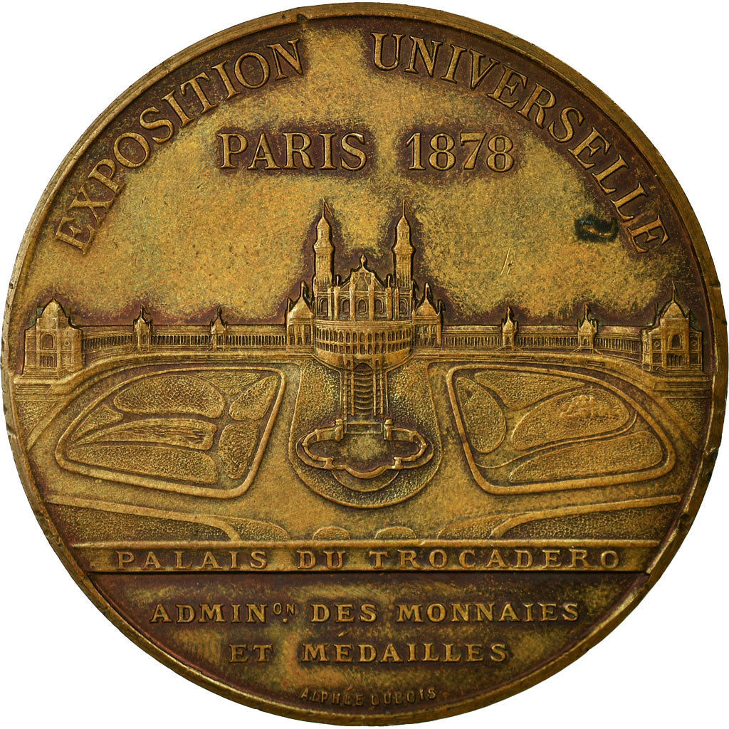 Francia, medaglia, Exposition universelle de Paris, 1878, Oudiné, SPL, Bronzo