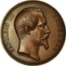 Francja, Medal, Napoleon III reçoit la Reine d'Angleterre à Boulogne, 1855