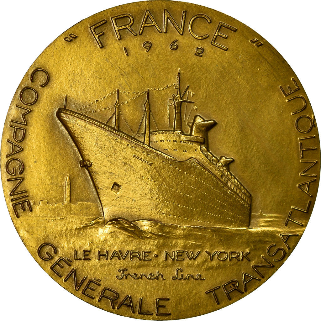 Frankreich, Medaille, Compagnie Générale Transatlantique, France, 1962