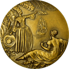 France, Medal, Compagnie Générale Transatlantique, Antilles, Shipping, 1952