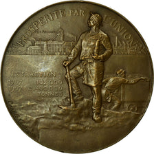 Frankreich, Medaille, Compagnie des Mines d'Anzin, Business & industry, 1907