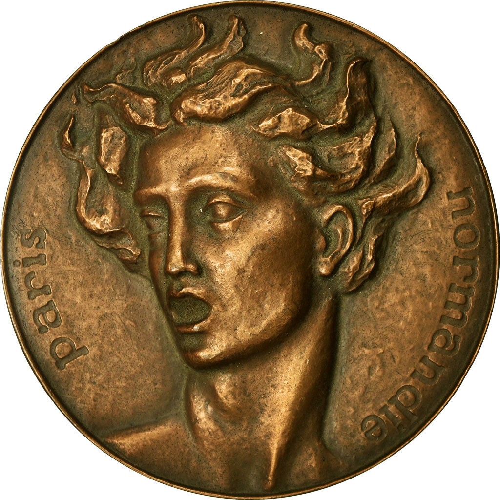 France, Medal, Paris-Normandie, Coeffin, AU(55-58), Bronze