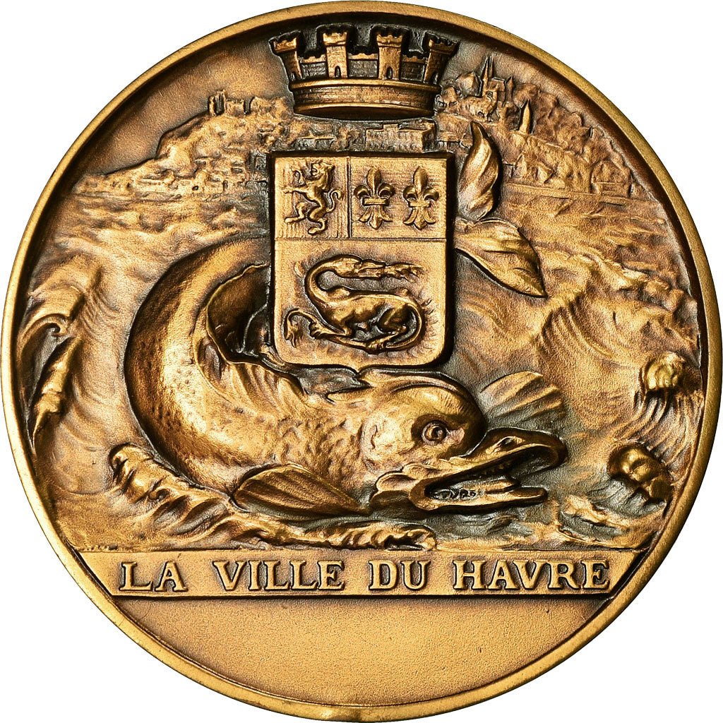 France, Medal, Le Havre, Porte Océane, Saladin, MS(65-70), Bronze
