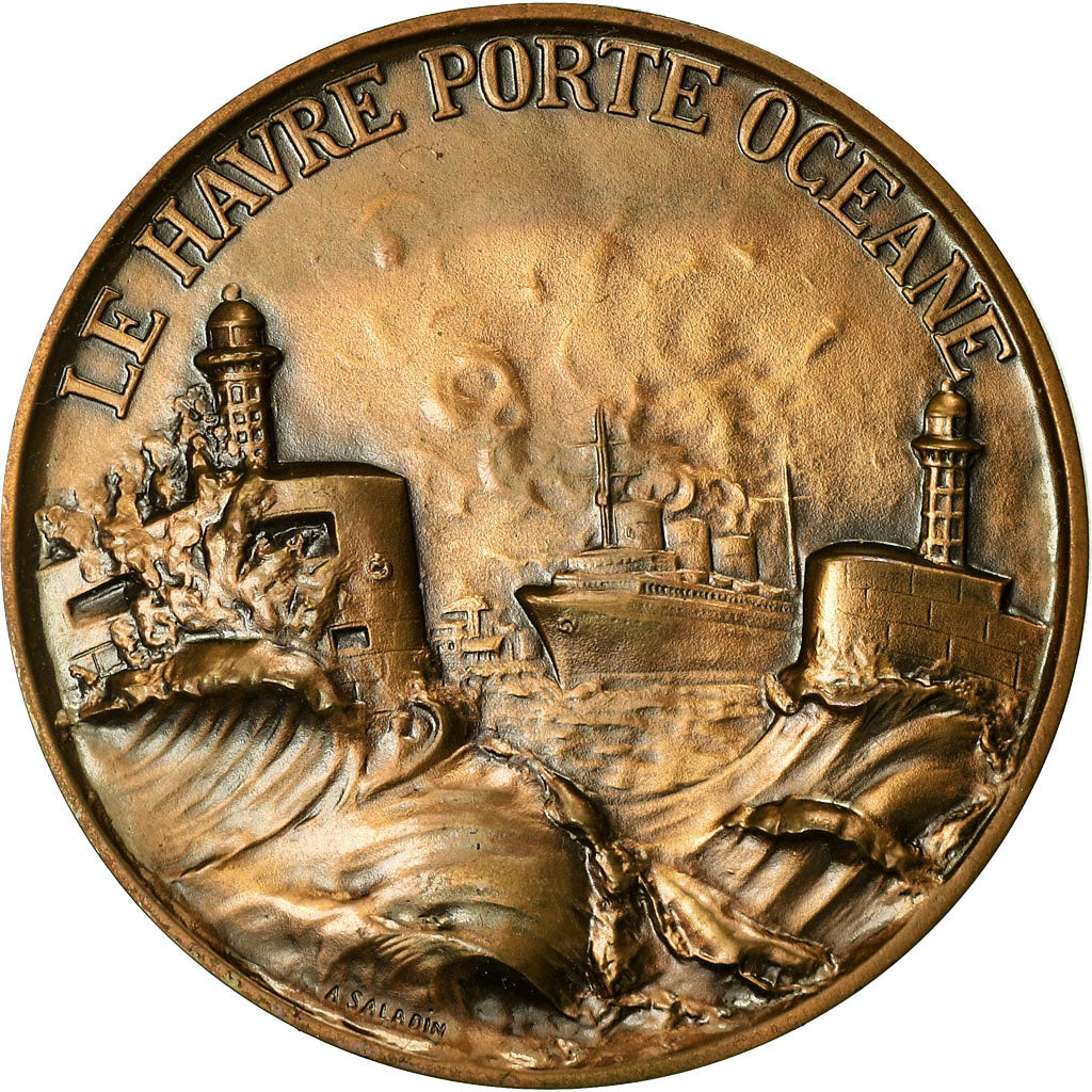 France, Medal, Le Havre, Porte Océane, Saladin, MS(65-70), Bronze