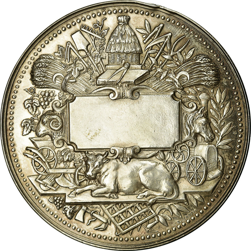 Frankreich, Medaille, Société des agriculteurs de France, Trotin, UNZ, Silber