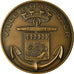France, Medal, Ville d'Harfleur, Normandie, 1965, MS(63), Bronze