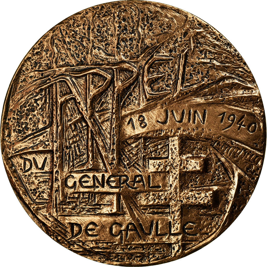 Frankrijk, Medaille, Charles De Gaulle, Appel du 18 juin 1940, FDC, Bronze