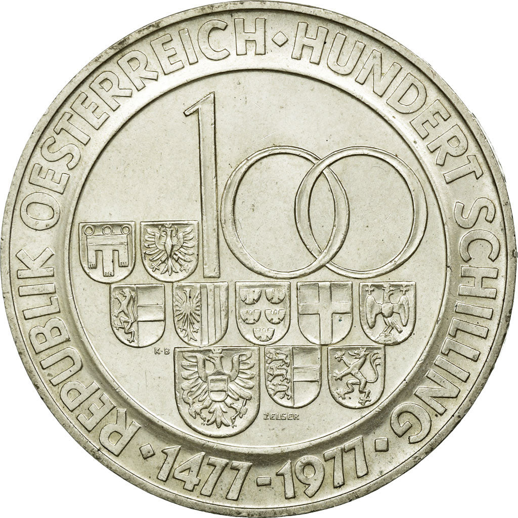 Monnaie, Autriche, 100 Schilling, 1977, Hall, SUP+, Argent