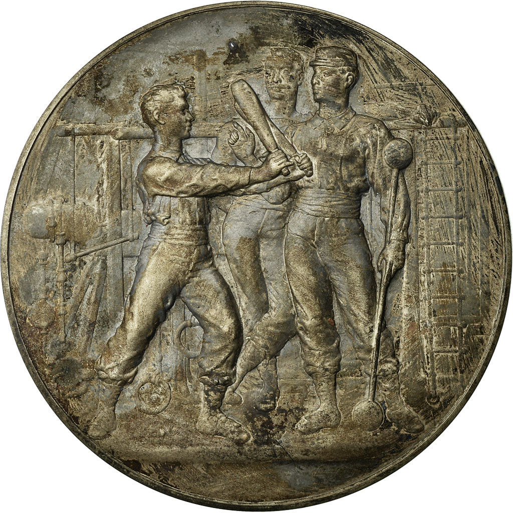 Francia, medalla, Hénin Liétard, 3ème Fête Fédérale, Pas-de-Calais, 1924