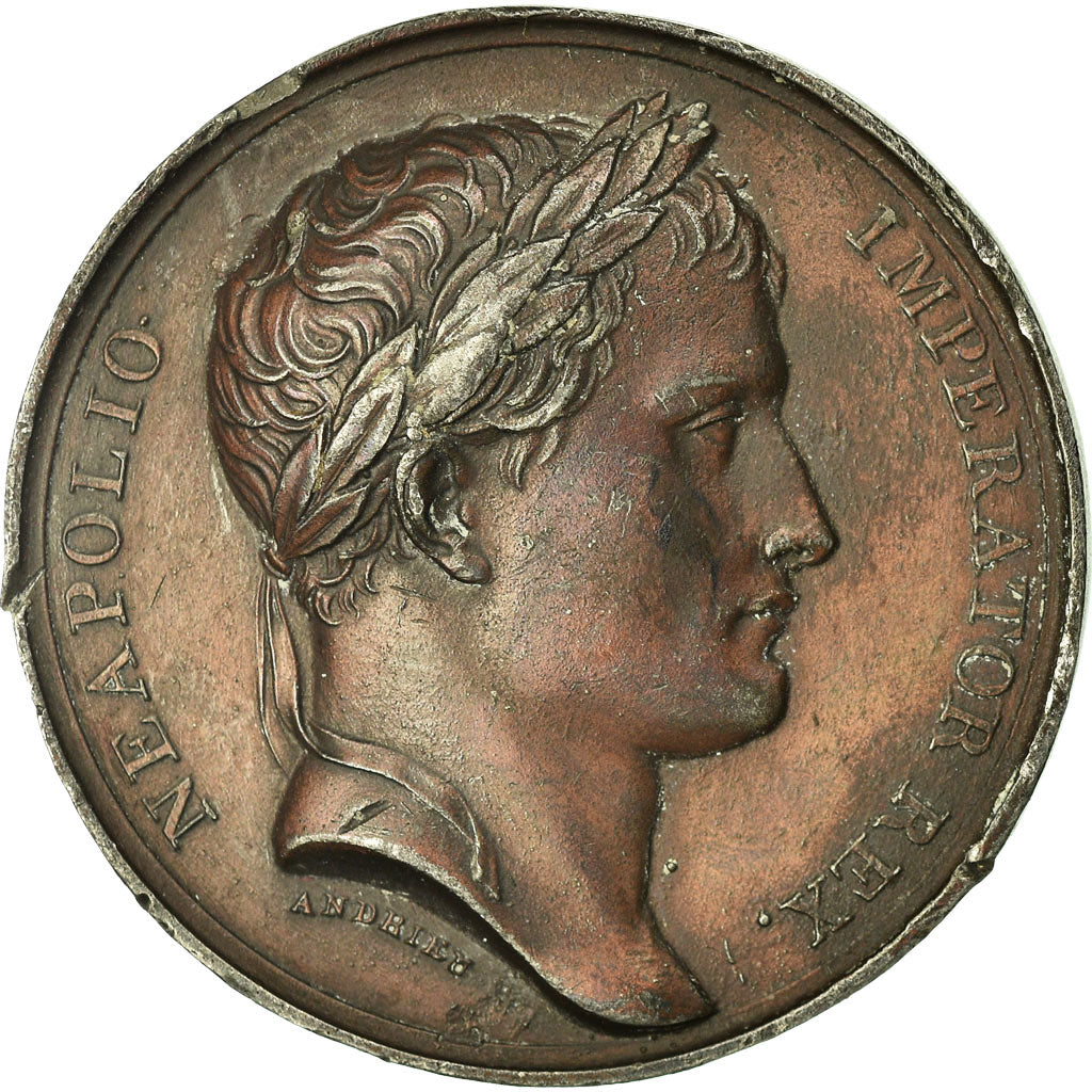 France, Medal, Napoléon Ier, Bataille d'Iena, 1806, Denon, VF(30-35), Bronzed