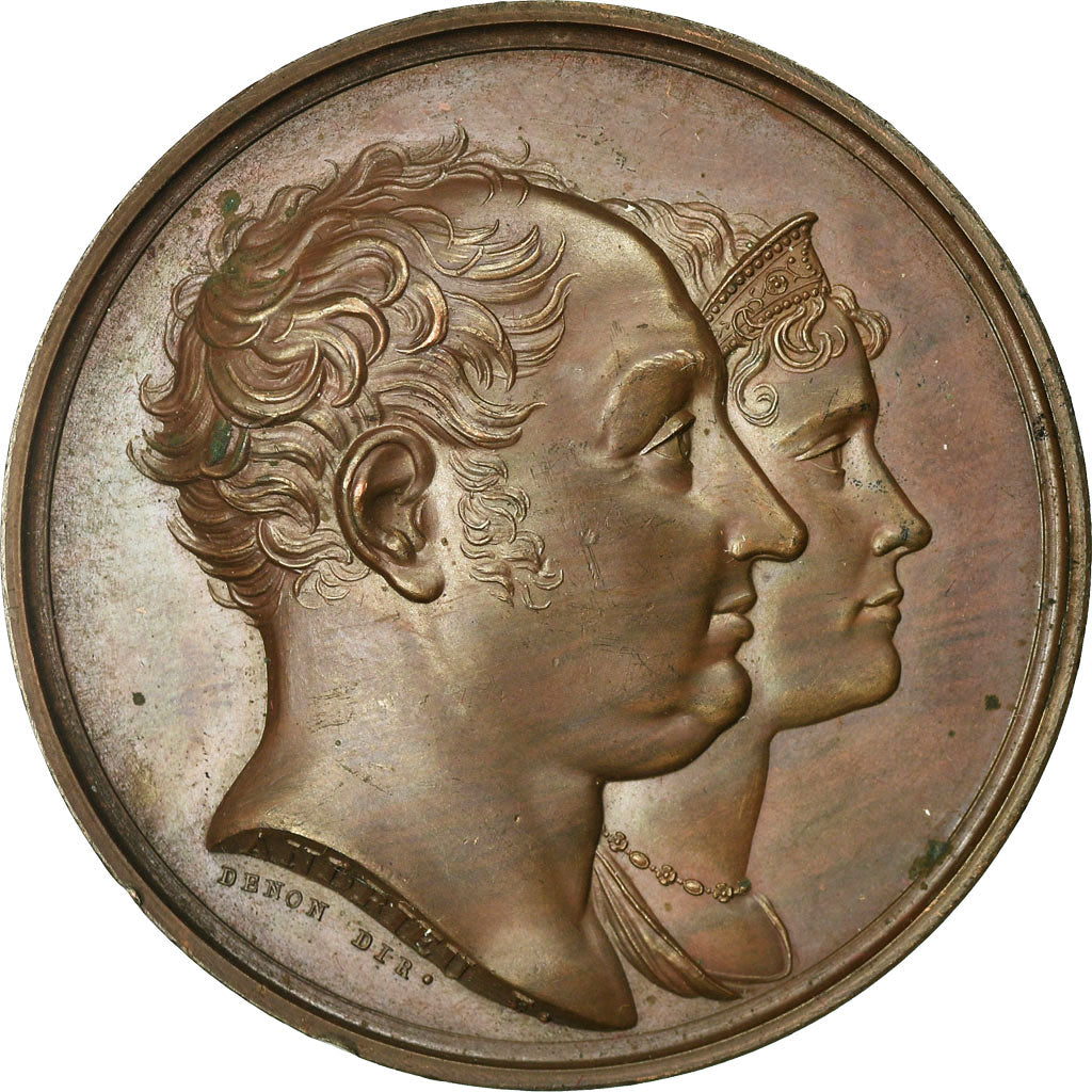 France, Medal, Premier Empire, Visite du Roi de Bavière à la Monnaie, 1810