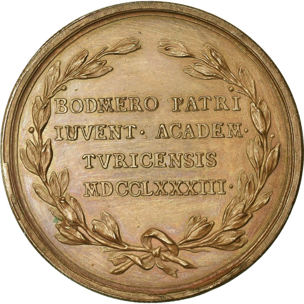 Svizzera, medaglia, Johann Jacob Bodmer, 1783, Boltschauser, SPL-, Bronzo