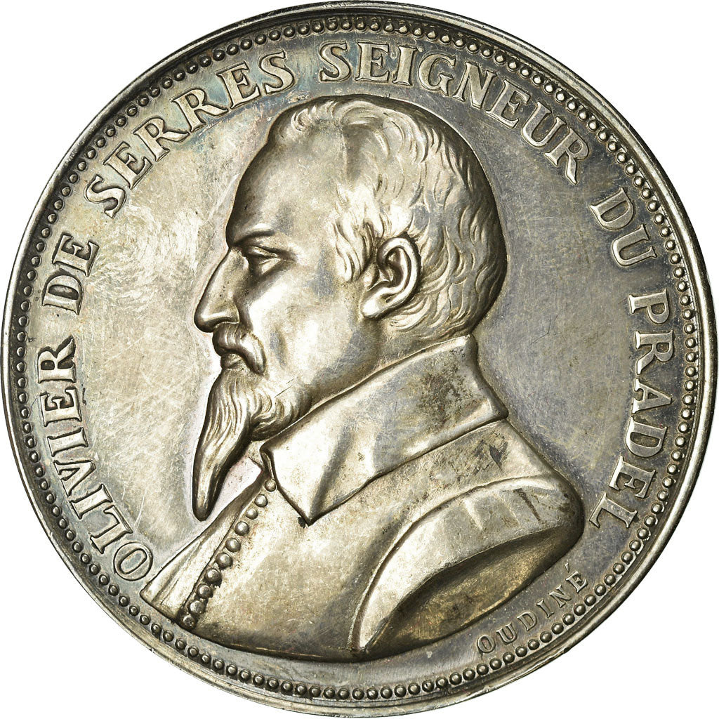Francia, medaglia, Comice Agricole de Reims, Olivier de Serres, Oudiné, SPL