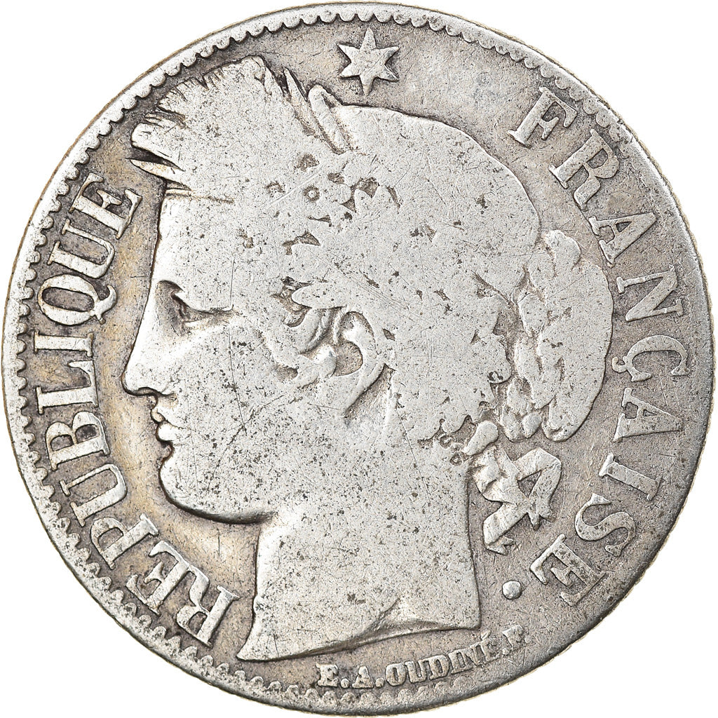 Coin, France, Cérès, Franc, 1881, Paris, VF(20-25), Silver, KM:822.1