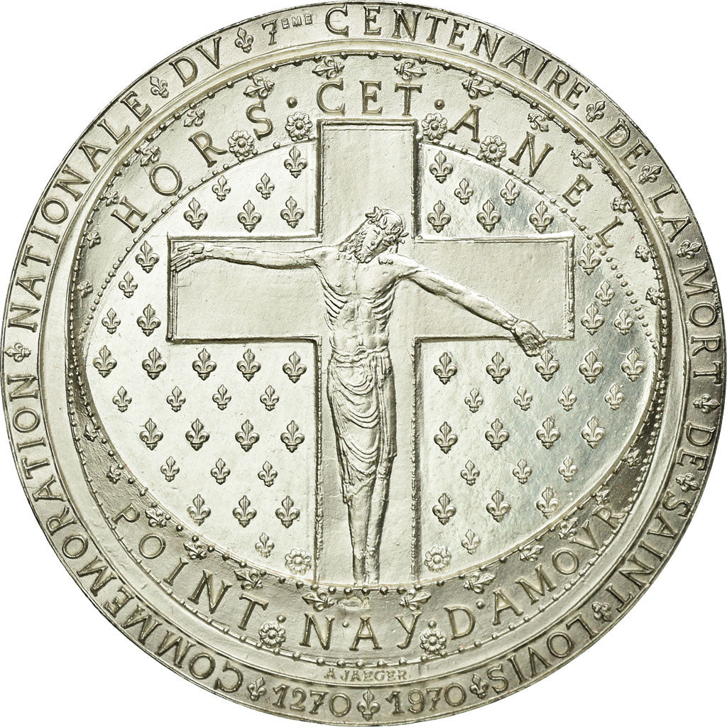 Frankreich, Medaille, 7ème Centenaire de la Mort de Saint-Louis, 1970, De