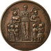 Francja, Medal, Enseignement Primaire, Paris, 1871-1872, Farochon, AU(50-53)