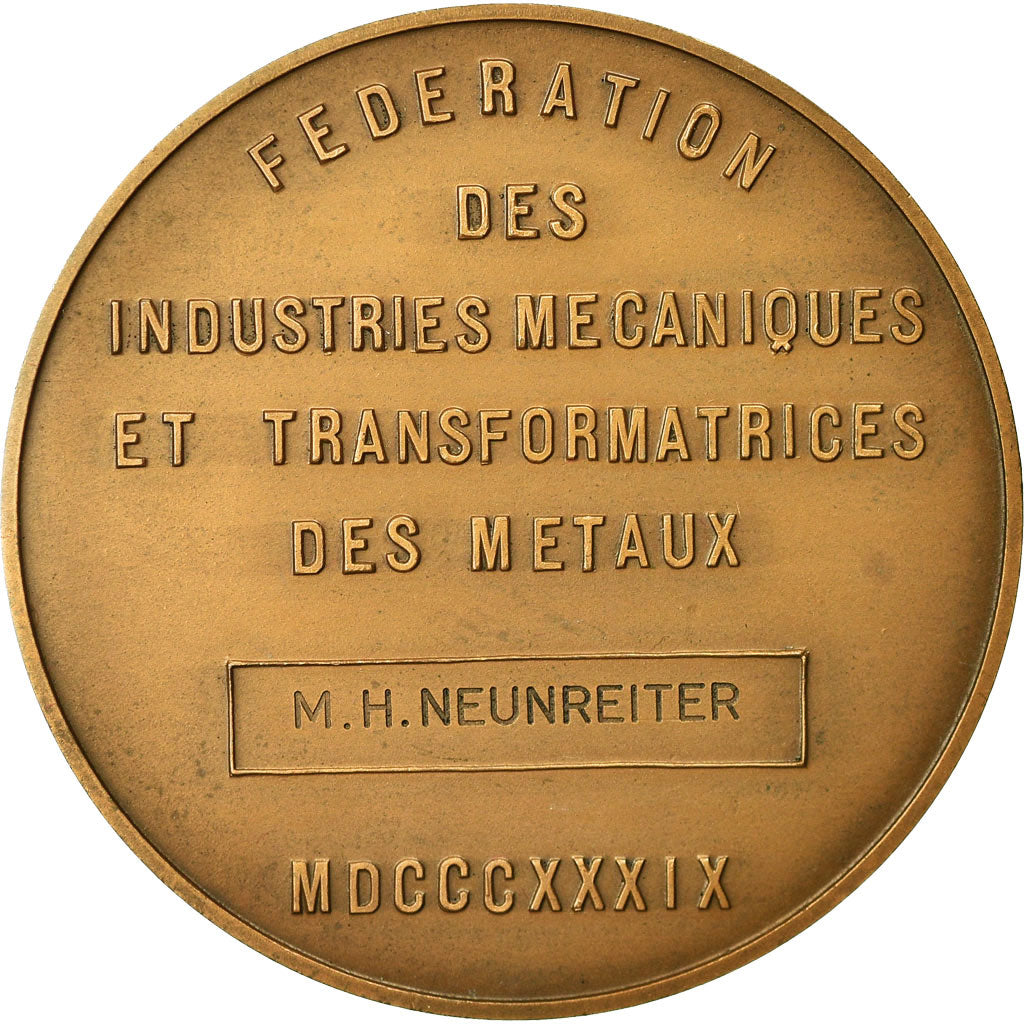 France, Medal, Denis Papin, Chambre Syndicale des Chaudronniers et Fondeurs