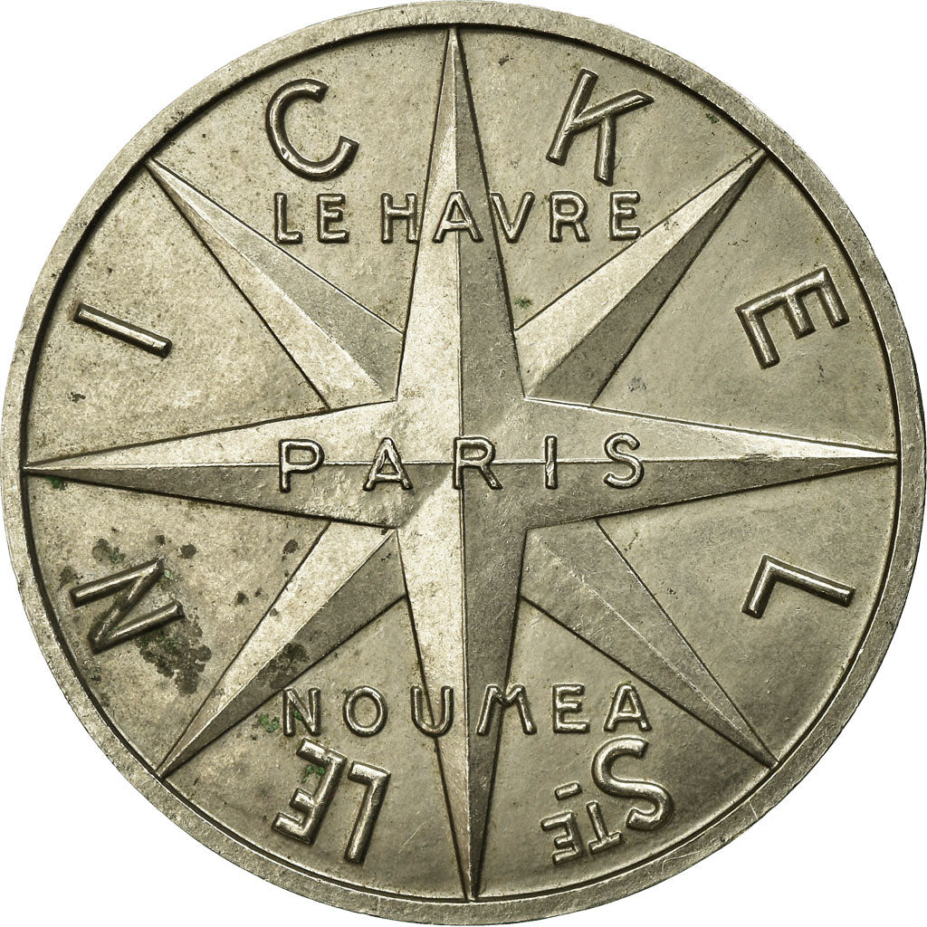Francia, medaglia, Nouvelle Calédonie, Société Le Nickel, 1961, Simon, SPL