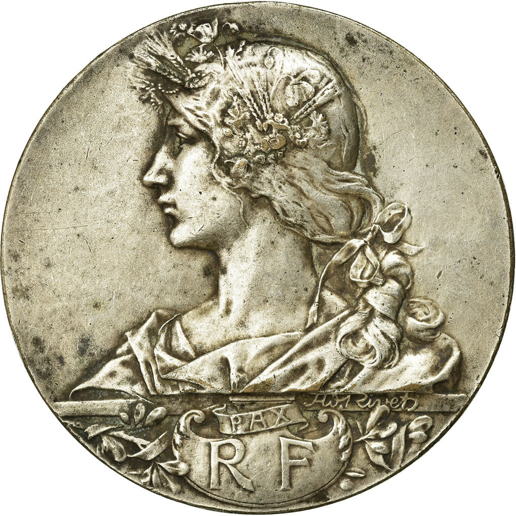 France, Medal, Marianne, Mr Veyssière, Sénateur, Rivet, EF(40-45), Silvered