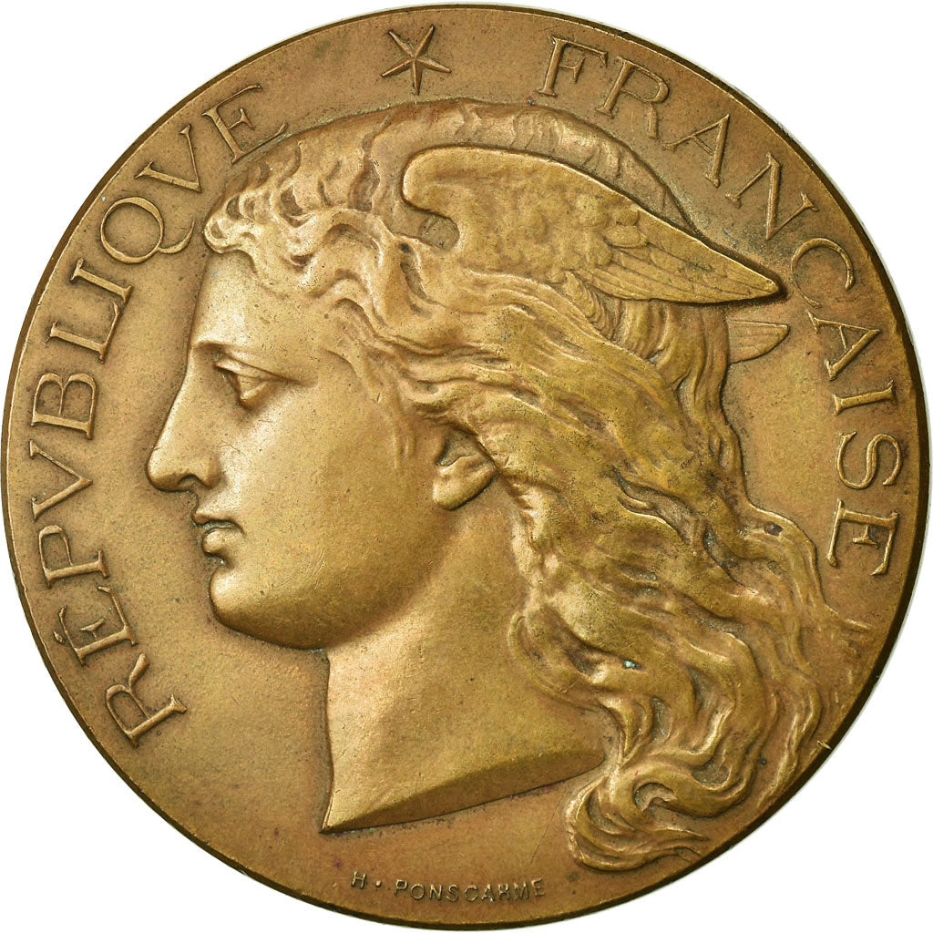 Francia, medalla, Agriculture, Statistique Décennale, Corrèze, 1892