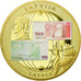 Latvia, Medal, Euro, Europa, MS(64), Copper Gilt