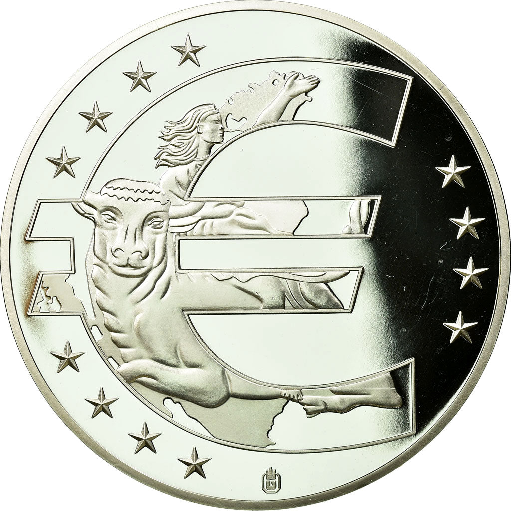 França, Medal, L'Europe, République Française, 2014, MS(65-70), Prata Cromada