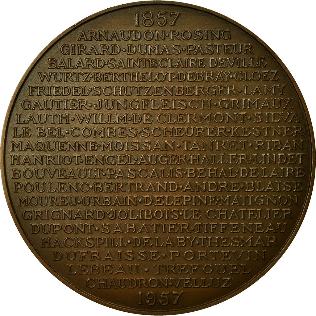 Francia, medalla, Société chimique de France, 1957, Cochet, FDC, Bronce