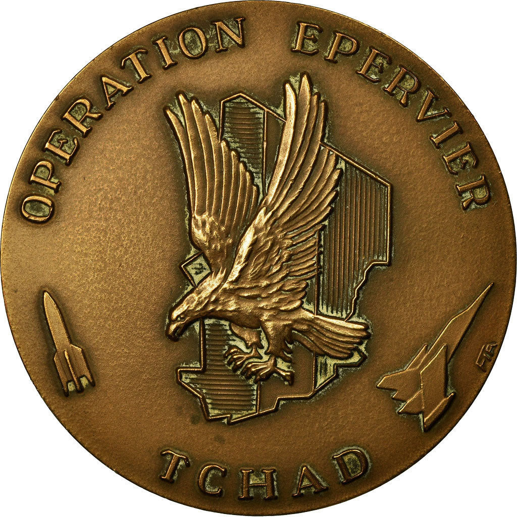 France, Médaille, Militaire, Opération Epervier, Tchad, SUP, Bronze