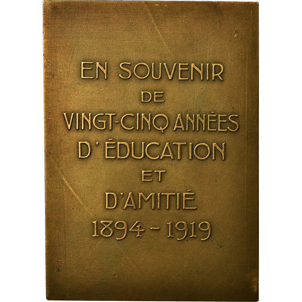 Francia, medalla, Littérature, Edward Montier, Poète, 1919, Dechin, EBC
