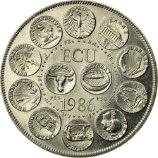 Frankrijk, Medaille, Ecu Europa, Marianne, 1986, Rodier, UNC, Copper-nickel