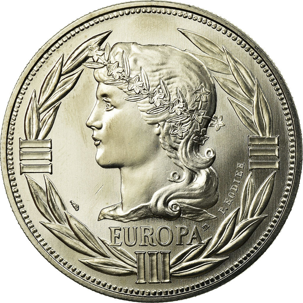 Francia, medalla, Ecu Europa, Marianne, 1987, Rodier, FDC, Cobre - níquel