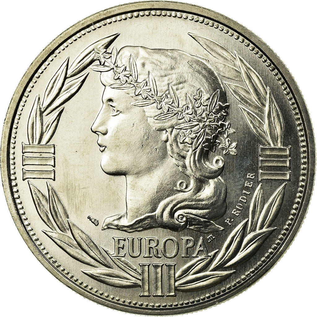 Frankrijk, Medaille, Ecu Europa, Marianne, 1990, Rodier, FDC, Copper-nickel