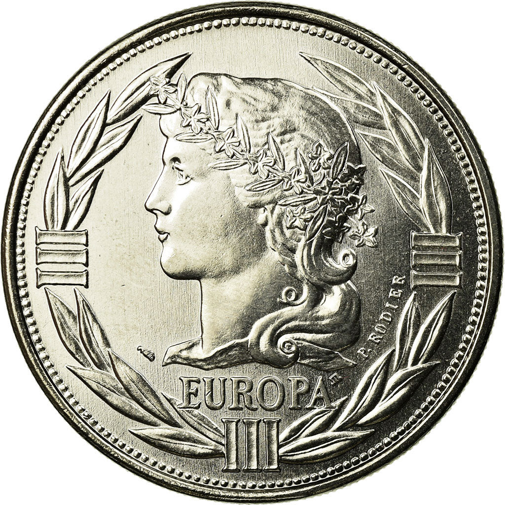 França, Medal, Ecu Europa, Marianne, 1992, Rodier, MS(65-70), Cobre-níquel