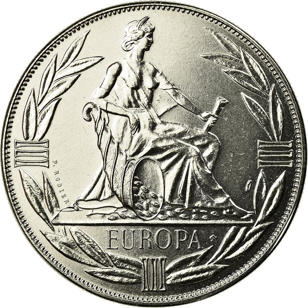 Francja, Medal, Ecu Europa, Europe Assise, 1982, Rodier, MS(65-70)