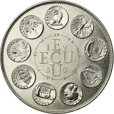 France, Medal, Ecu Europa, Europe Assise, 1980, Rodier, MS(65-70), Copper-nickel