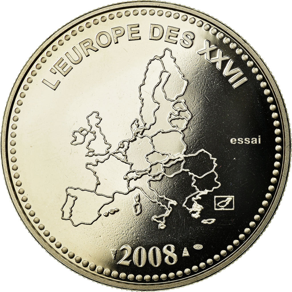 France, Medal, L'Europe des XXVII, Veme République, 2008, MS(65-70)