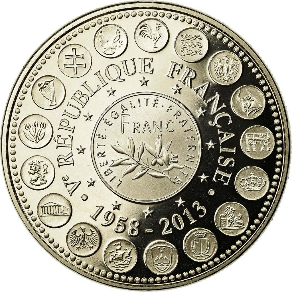 France, Medal, L'Europe des XXVII, Veme République, 2013, MS(65-70)