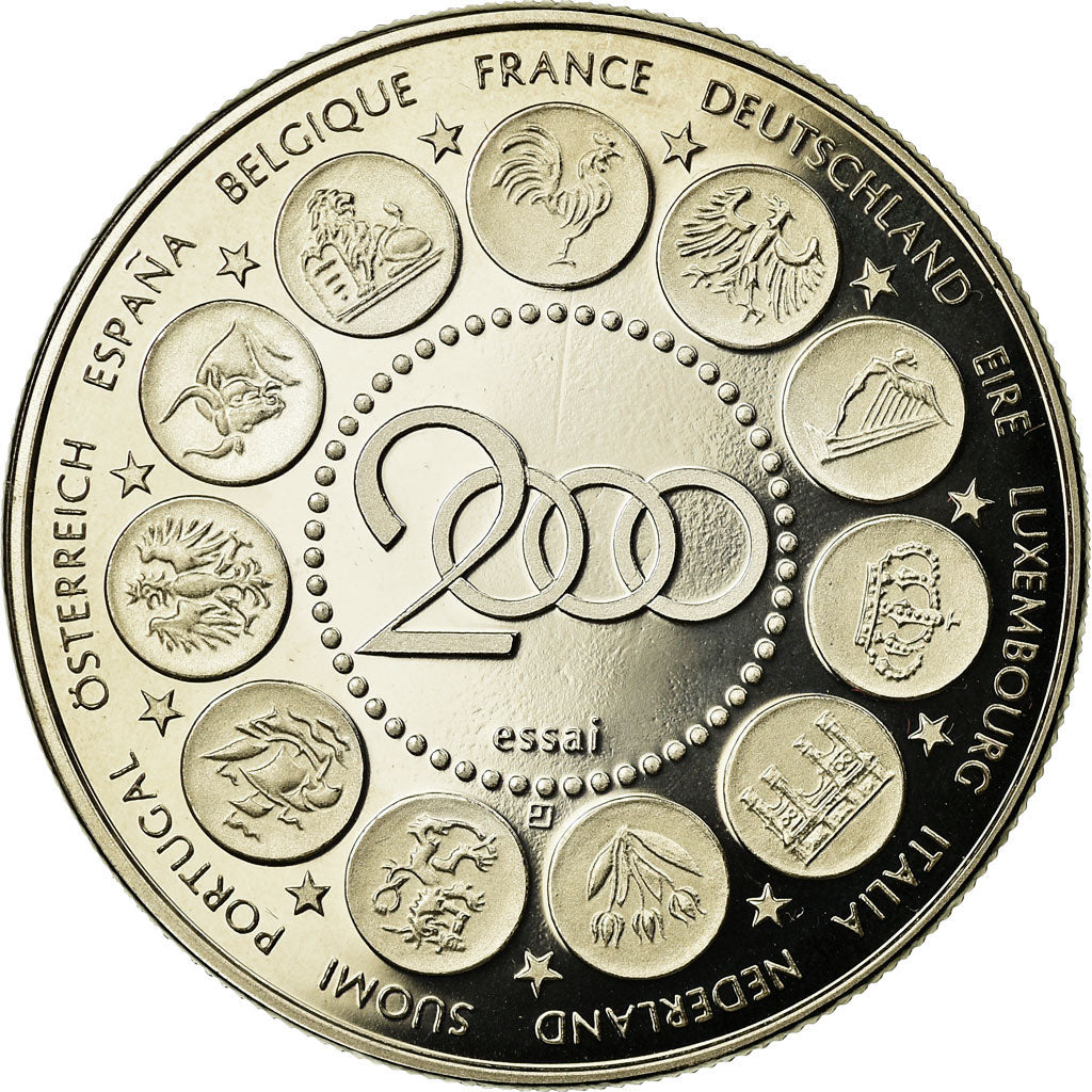 France, Medal, L'Europe, La Semeuse, 2000, MS(65-70), Copper-nickel