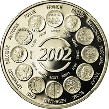 France, Medal, L'Europe, Naissance de l'Euro Fiduciaire, 2002, MS(65-70)