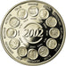France, Medal, L'Europe, Naissance de l'Euro Fiduciaire, 2002, MS(65-70)