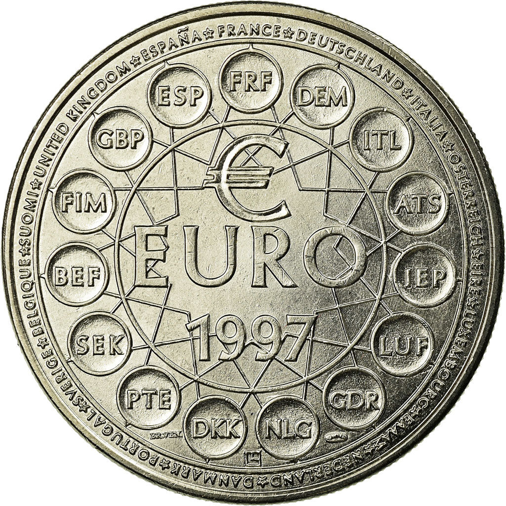 France, Medal, Ecu Euro, EUROPA, 1997, MS(65-70), Copper-nickel